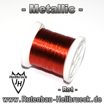 Bindegarn Metallic - Farbe: Rot -A-